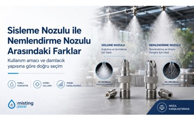 Sisleme Nozulu ile Nemlendirme Nozulu Arasındaki Farklar