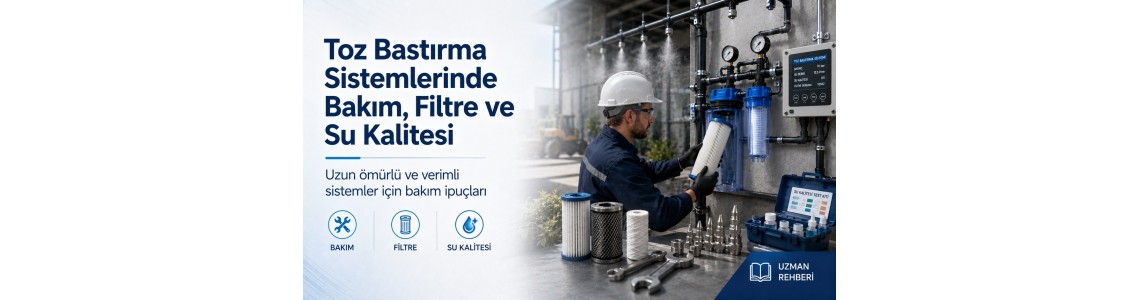 Toz Bastırma Pompası ve Hat Kurulumu İçin Temel Kriterler Toz Bastırma Pompası ve Hat Kurulumu İçin Temel Kriterler