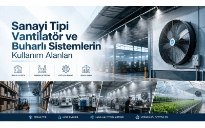 Sanayi Tipi Vantilatör ve Buharlı Sistemlerin Kullanım Alanları