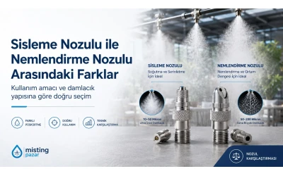 Sisleme Nozulu ile Nemlendirme Nozulu Arasındaki Farklar