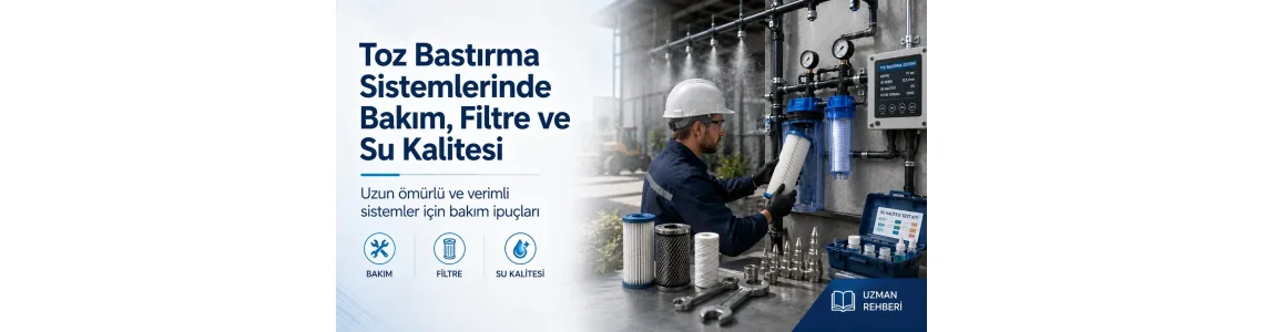 Toz Bastırma Pompası ve Hat Kurulumu İçin Temel Kriterler