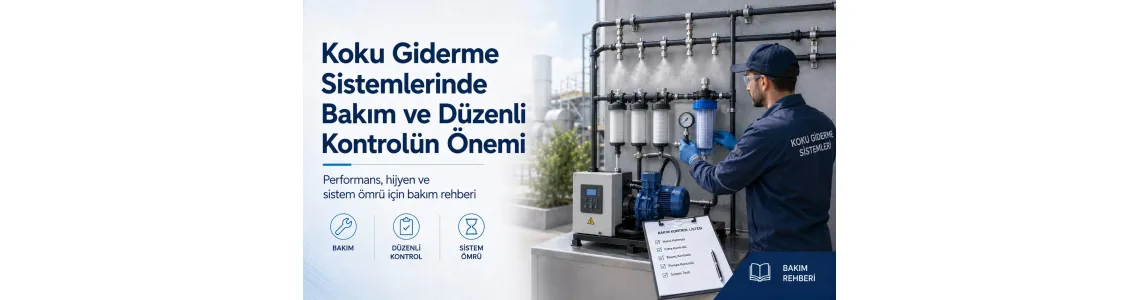 Koku Giderme Sistemlerinde Bakım ve Düzenli Kontrolün Önemi Koku Giderme Sistemlerinde Bakım ve Düzenli Kontrolün Önemi