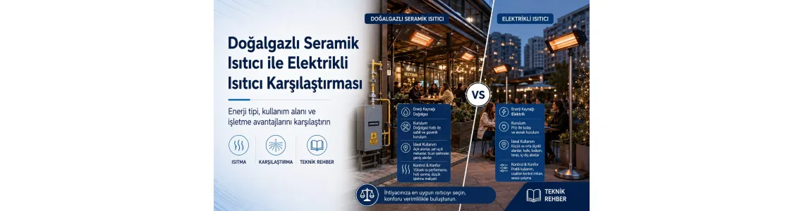 Doğalgazlı Seramik Isıtıcı ile Elektrikli Isıtıcı Karşılaştırması Doğalgazlı Seramik Isıtıcı ile Elektrikli Isıtıcı Karşılaştırması