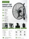 Sanayi Tipi Vantilatör SF50 - Küçük Ürün Görseli 4